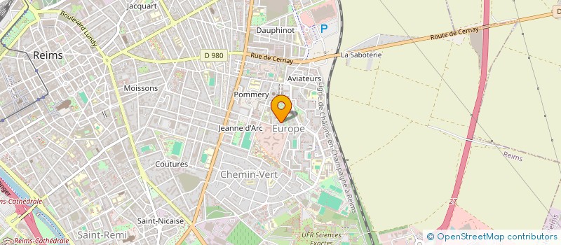 localisation de l'entreprise SCI SAGINE  REIMS