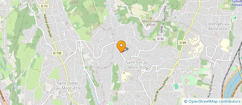 localisation de l'entreprise SCI SAGITTAIRE ONE  SAINT-CYR-AU-MONT-D'OR