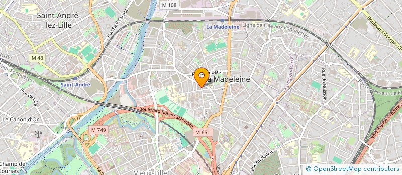 localisation de l'entreprise SCI SAGITTER à LA MADELEINE