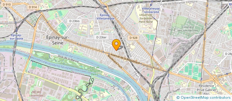 localisation de l'entreprise SCI SAGLISS à EPINAY-SUR-SEINE