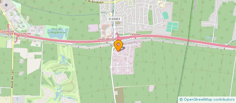 localisation de l'entreprise SCI SAGNES  GUJAN MESTRAS