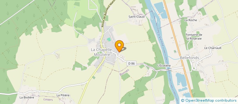 localisation de l'entreprise SCI SAGNETTES  LA CHAPELLE-MOULIERE