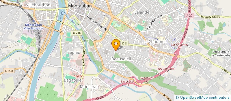 localisation de l'entreprise SCI SAGOU  MONTAUBAN
