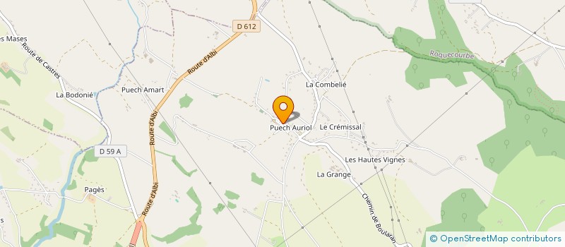 localisation de l'entreprise SCI SAGRANGE  CASTRES