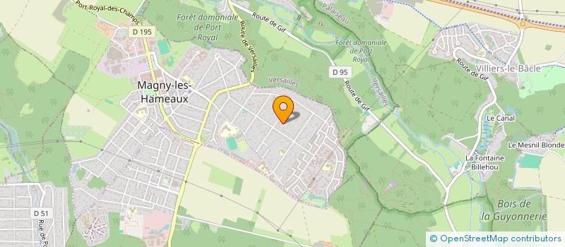 localisation de l'entreprise SCI SAGREDO  MAGNY-LES-HAMEAUX