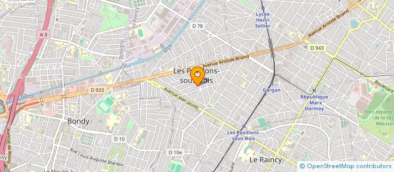 localisation de l'entreprise SCI SAGUCCI  LES PAVILLONS-SOUS-BOIS