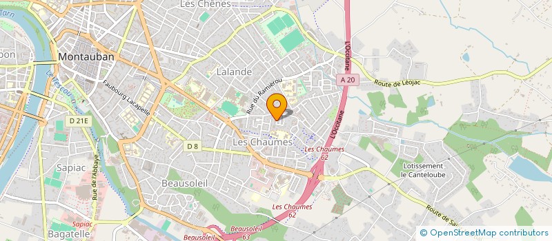 localisation de l'entreprise SCI SAGUI  MONTAUBAN