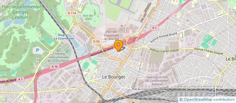 localisation de l'entreprise SCI SAGUNT à LE BOURGET