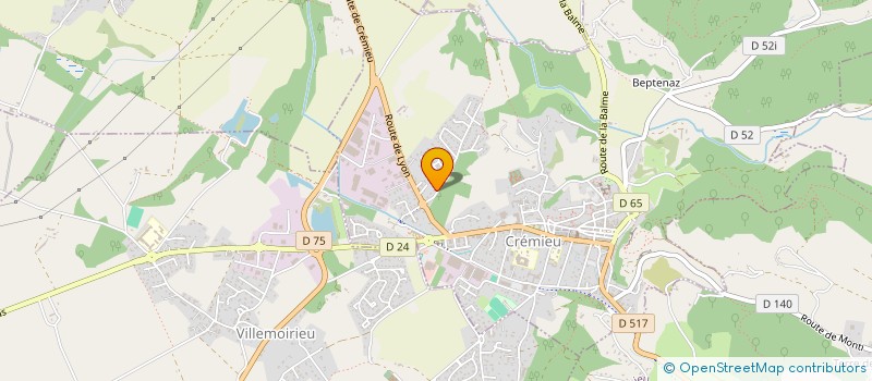 localisation de l'entreprise SCI SAH  CREMIEU