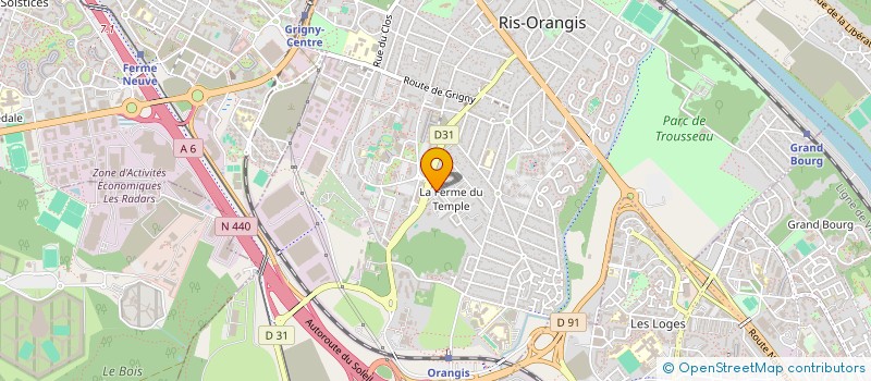 localisation de l'entreprise SCI SAH à RIS-ORANGIS