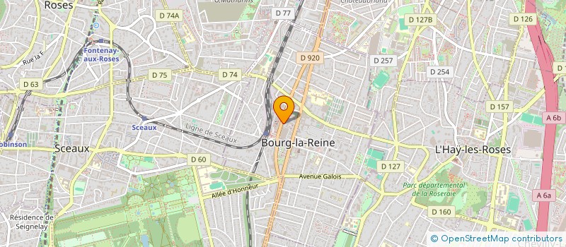 localisation de l'entreprise SCI SAHAR à BOURG-LA-REINE