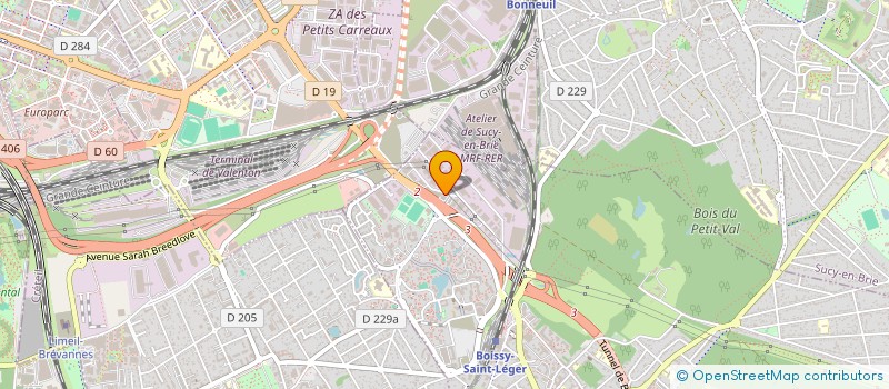 localisation de l'entreprise SCI SAHB à BOISSY-SAINT-LEGER