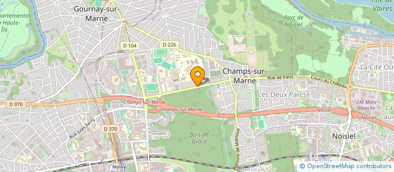 localisation de l'entreprise SCI SAHBEN  CHAMPS-SUR-MARNE