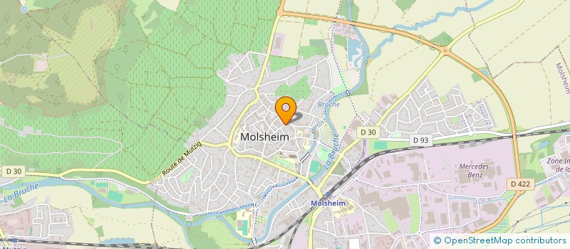 localisation de l'entreprise SCI SAHIN  MOLSHEIM