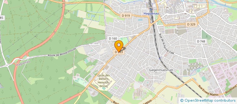 localisation de l'entreprise SCI SAHINER  HAGUENAU