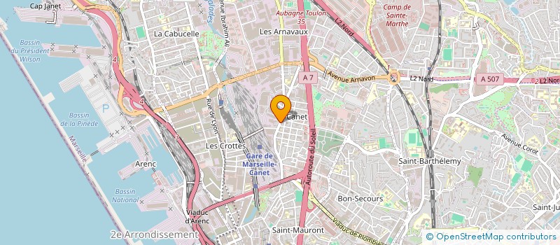 localisation de l'entreprise SCI SAHLI à MARSEILLE