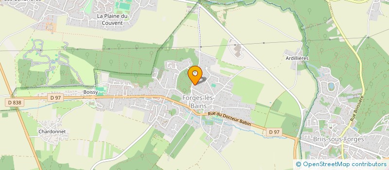 localisation de l'entreprise SCI SAHO  FORGES-LES-BAINS