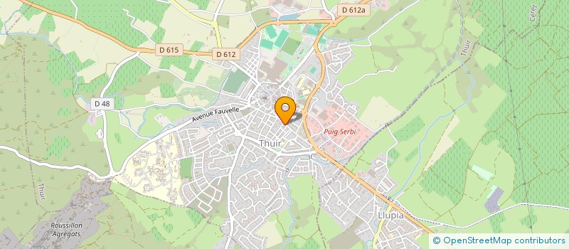 localisation de l'entreprise SCI SAHUC PLANAS  THUIR