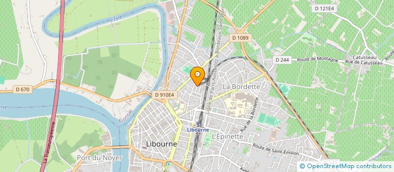 localisation de l'entreprise SCI SAHUNET  LIBOURNE
