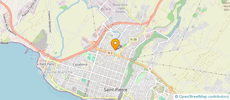 localisation de l'entreprise SCI SAHVI à SAINT-PIERRE