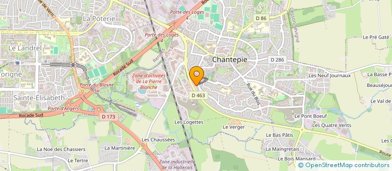 localisation de l'entreprise SCI SAI GANESHA  CHANTEPIE