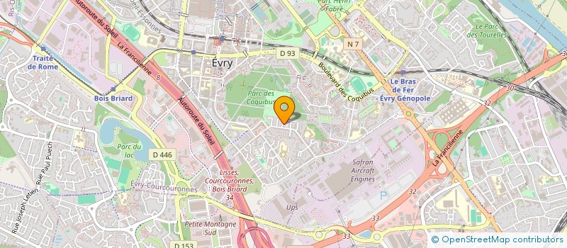 localisation de l'entreprise SCI SAI VIGO à EVRY-COURCOURONNES