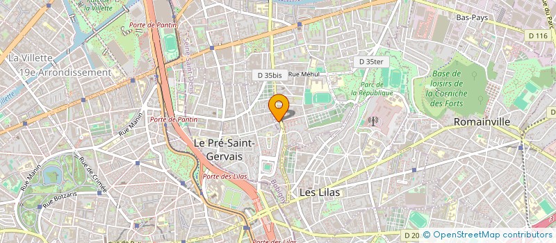 localisation de l'entreprise SCI SAID  PANTIN