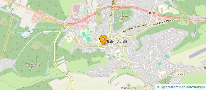 localisation de l'entreprise SCI SAIEVA  SAINT-AVOLD