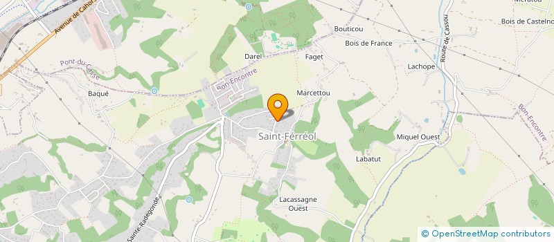 localisation de l'entreprise SCI SAIGA  BON-ENCONTRE