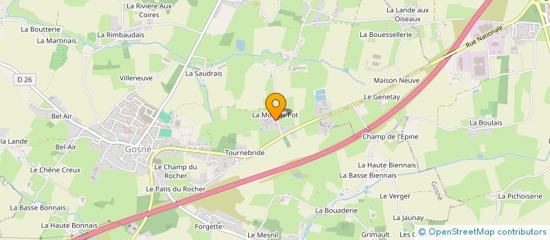 localisation de l'entreprise SCI SAILAC  SAINT-AUBIN-DU-CORMIER