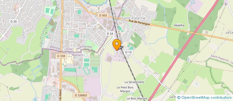 localisation de l'entreprise SCI SAILAND  SAINT-PATERNE - LE CHEVAIN