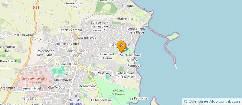 localisation de l'entreprise SCI SAILLARD TANGUY  SAINT-POL-DE-LEON