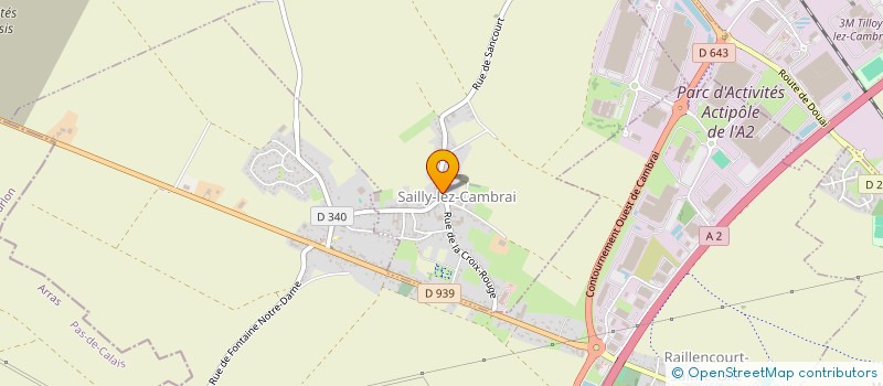 localisation de l'entreprise SCI SAILLY  SAILLY-LEZ-CAMBRAI
