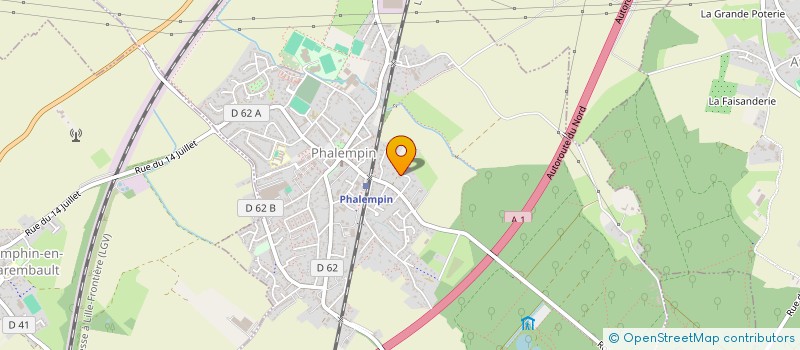 localisation de l'entreprise SCI SAILLY-SPANNEUT  PHALEMPIN