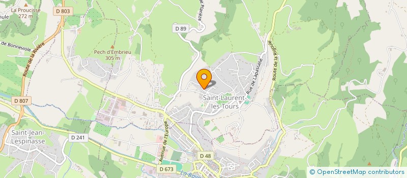 localisation de l'entreprise SCI SAINCLIVIER  SAINT-LAURENT-LES-TOURS