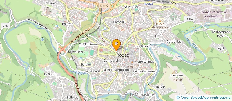 localisation de l'entreprise SCI SAINCRIC  RODEZ