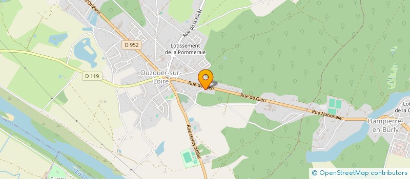 localisation de l'entreprise SCI SAINCRIT  OUZOUER-SUR-LOIRE