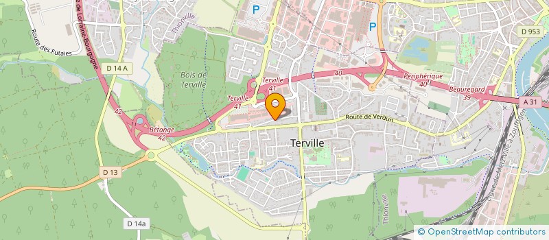 localisation de l'entreprise SCI SAINES  TERVILLE