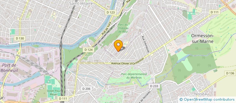 localisation de l'entreprise SCI SAINSON  CHENNEVIERES-SUR-MARNE