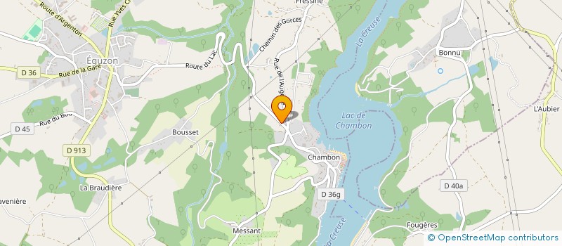 localisation de l'entreprise SCI SAINSON à EGUZON-CHANTOME