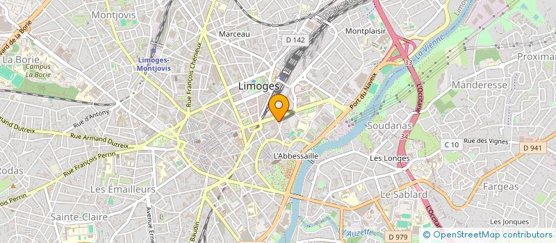 localisation de l'entreprise SCI SAINT AFFRE à LIMOGES