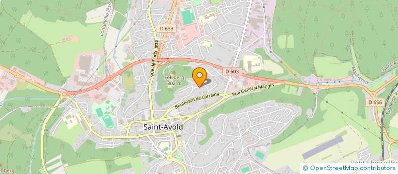 localisation de l'entreprise SCI SAINT ALBIN à SAINT-AVOLD