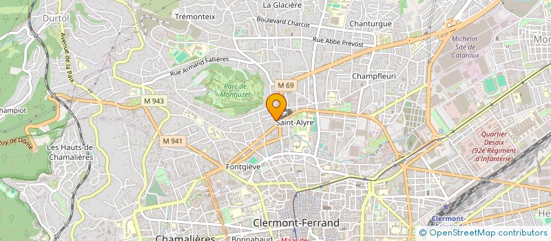 localisation de l'entreprise SCI SAINT ALYRE  CLERMONT-FERRAND