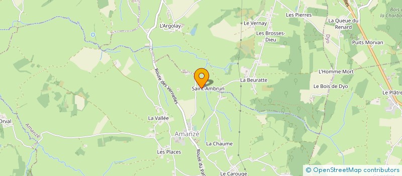 localisation de l'entreprise SCI SAINT AMBRUN  SAINT-GERMAIN-EN-BRIONNAIS