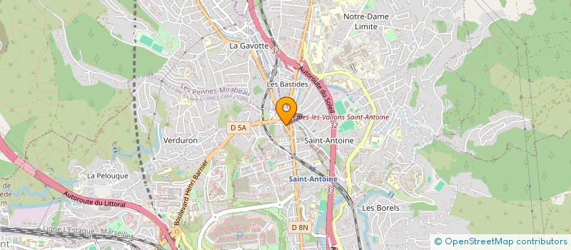 localisation de l'entreprise SCI SAINT ANDIOTE à MARSEILLE