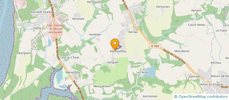 localisation de l'entreprise SCI SAINT ANDRE  QUIMPER