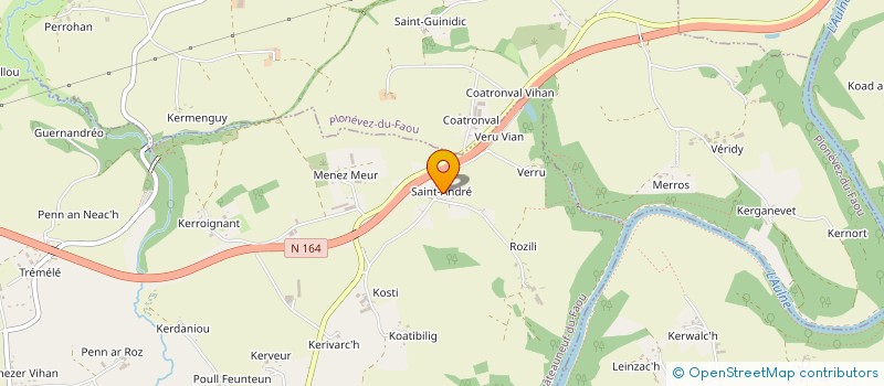 localisation de l'entreprise SCI SAINT ANDRE  CHATEAUNEUF-DU-FAOU