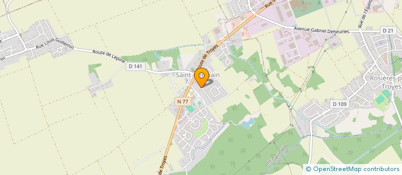 localisation de l'entreprise SCI SAINT ANDRE LES VERGERS  SAINT-GERMAIN