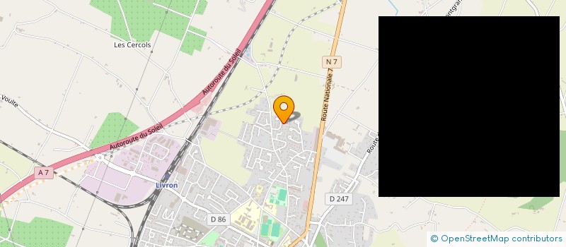 localisation de l'entreprise SCI SAINT-ANTOINE  LIVRON SUR DROME