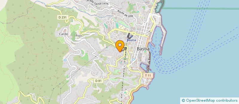 localisation de l'entreprise SCI SAINT ANTOINE à BASTIA